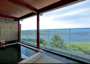 大洗鴎松亭の露天風呂