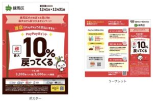 練馬区PayPatのキャンペーンポスターとリーフレット