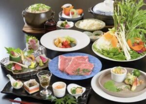 大洗鴎松亭の懐石料理