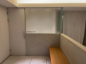 千倉館の喫煙ルーム