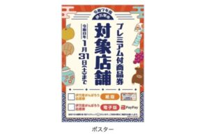 対象店舗に掲載されるポスター