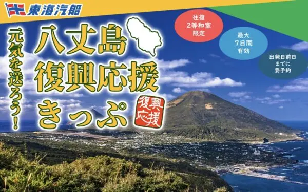 八丈島復興応援きっぷ徹底ガイド|東海汽船が大人12,000円!対象期間・予約方法・注意点まとめ