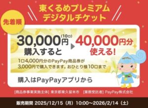 東久留米市PayPayキャンペーン概要